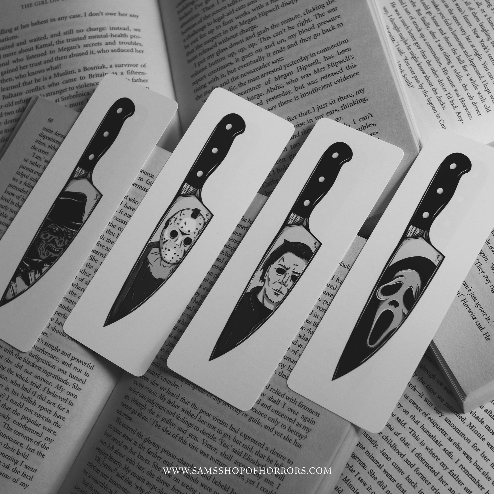 Clear Bookmark - Bloody Kitchen Knife Goth Gothic Horror – Bookaholic Armory